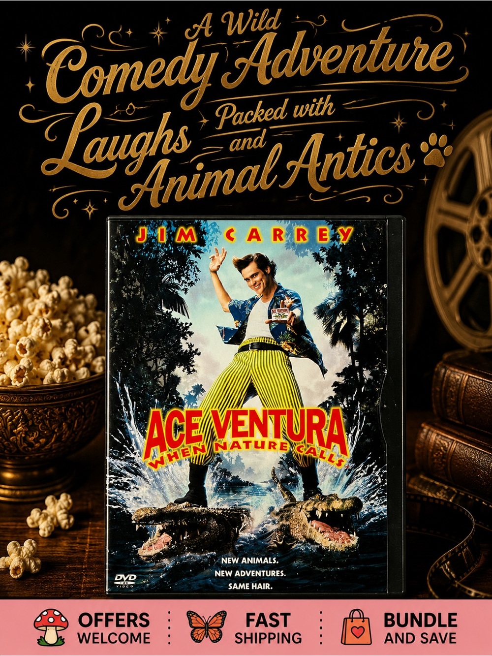 Ace Ventura When Nature Calls DVD Jim Carrey Comedy Movie